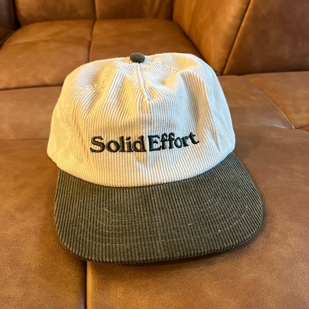 The Critical Slide Society ‘Solid Effort’ corduroy green / white hat